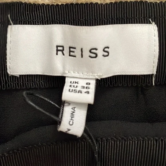 NWT Reiss Ellie Desert Trail Mini Skirt, Black/White SIZE 4 - Picture 6 of 7